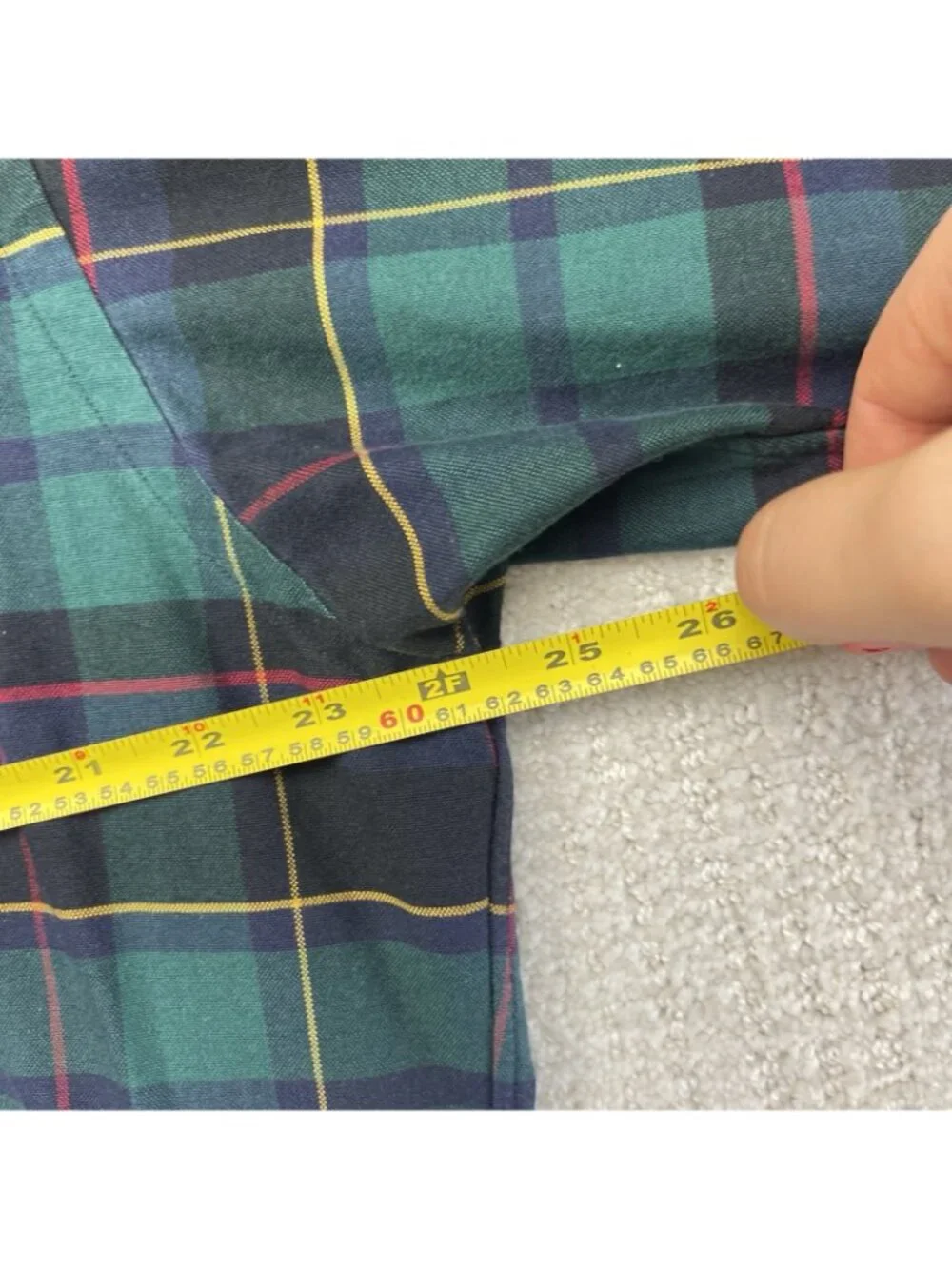 VTG Polo Ralph Lauren Blake Dress Plaid Shirt Terriers Dogs Embroidery Men Sz M - Picture 10 of 11